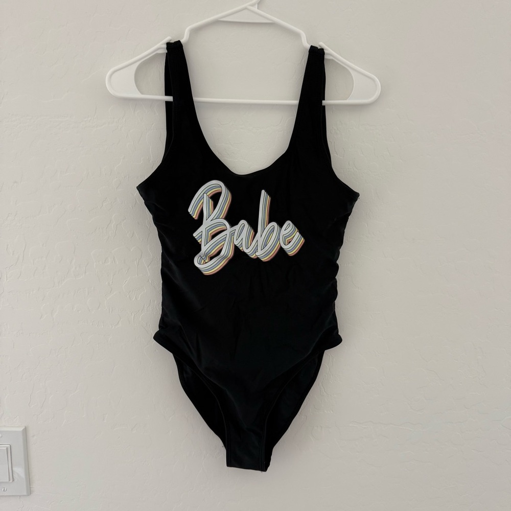 Women’s Black Babe One Piece Swimsuit - Small